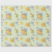 Papier Cadeau Bee Dance Floral (Plat)