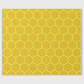 Papier Cadeau Bee Day Cute 1er Anniversaire Papier d'enveloppeme (Plat)
