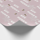 Papier Cadeau Bee Joyeux Snowflakes Dreamy Beekeeper Holiday Pin (Coin)