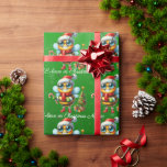 Papier Cadeau BEElieve In Christmas Magic<br><div class="desc">Enveloppez vos cadeaux dans ce papier d'emballage spécialement créé de petites abeilles habillées en chapeaux de Père Noël avec le message "BEE-lieve in Christmas Magic"</div>