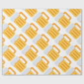 Papier Cadeau Beer time emoji (Plat)