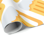 Papier Cadeau Beer time emoji (Coin rond)