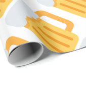 Papier Cadeau Beer time emoji (Coin rond)