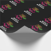 Papier Cadeau Beet Boxer Funny Beet Pun Dark BG (Coin)