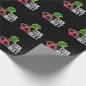 Papier Cadeau Beet cool Funny Veggie Pun Dark BG (Coin)