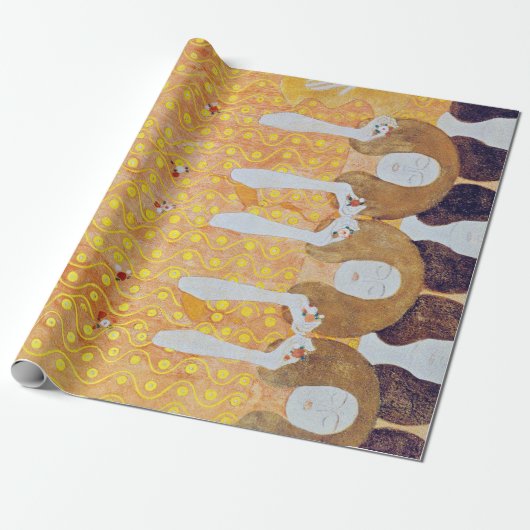 Papier Cadeau Beethoven Frieze (détail), Gustav Klimt (Déroulé)