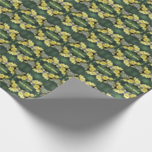 Papier Cadeau Beetle sur Mullein Flower Abstrait Personnalisé (Coin)