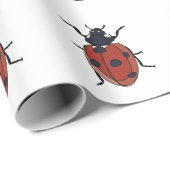 Papier Cadeau Beetles Insectes Ladybug Beetles (Coin rond)
