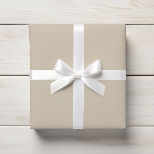 Papier Cadeau Beige Beige Chaleureuse Subtile Solide