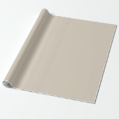 Papier Cadeau Beige Beige Chaleureuse Subtile Solide (Déroulé)