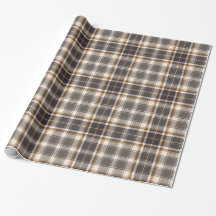 Beige Élégant | Marron | Carreaux à Plaid Gris