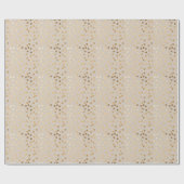 Papier Cadeau Beige et points de ville de parties scintillantes (Plat)