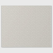Papier Cadeau Beige Snowflake Christmas Wrapping Paper (Plat)