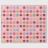 Papier Cadeau Beignets colorés (Plat)