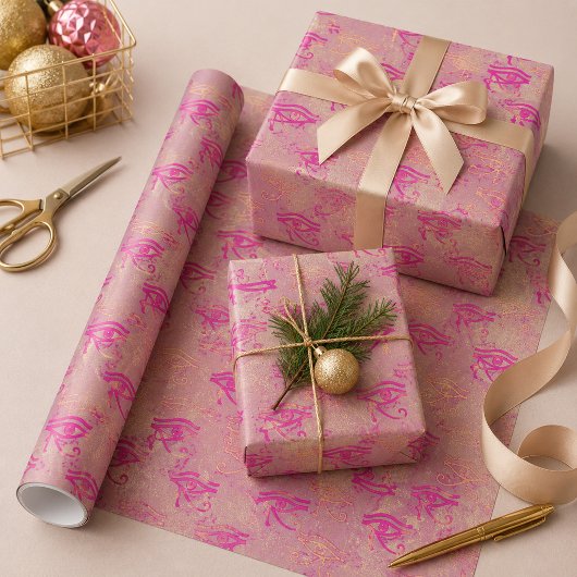Papier Cadeau Bel œil d'Horus violet