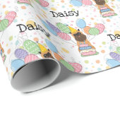 Papier Cadeau Belge Brussels Griffon Coupe Oreilles Anniversaire (Coin rond)