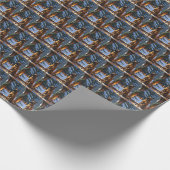 Papier Cadeau Belgian Malinois With Christmas Lights Holiday  (Coin)