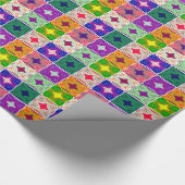 Papier Cadeau Belle À damiers africaine (Coin)