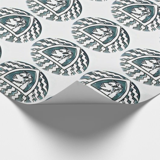 Papier Cadeau Belle Africaine Bongo Massai Portrait Tribal Art (Coin)