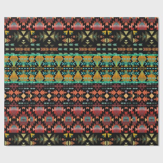 Papier Cadeau Belle apparence de style Sud-Ouest (Plat)