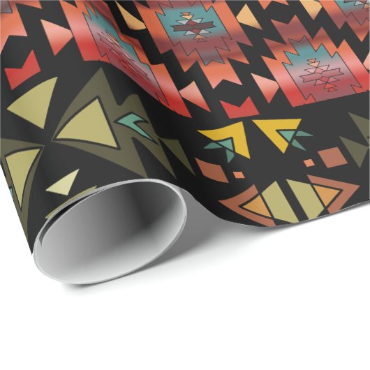 Papier Cadeau Belle apparence de style Sud-Ouest (Coin rond)