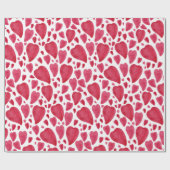 Papier Cadeau Belle aquarelle Coeur  (Plat)