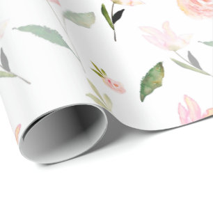 Papier Cadeau Belle aquarelle florale