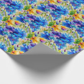 Papier Cadeau Belle aquarelle. Jardin fleuri (Coin)