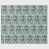 Papier Cadeau Belle aquarelle ornement de Noël (Plat)