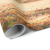 Papier Cadeau Belle aquarelle paysage de la forêt d'automne (Coin rond)