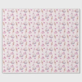Papier Cadeau Belle Ballerina rose Dusty (Plat)
