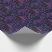 PAPIER CADEAU BELLE BONNE JOURNÉE BLACBK PURPLE (Coin)