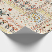 Papier Cadeau Belle boughole florale sans parfum ethnique (Coin)