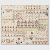 Papier Cadeau Belle boughole florale sans parfum ethnique (Plat)