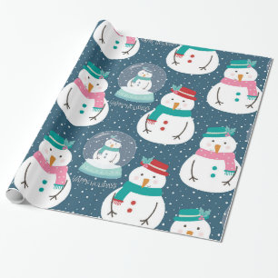 Papier Cadeau Belle boule de neige