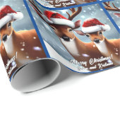 Papier Cadeau Belle Buck and Doe (Coin rond)