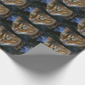 Papier Cadeau Belle Chat Bengale (Coin)
