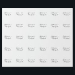 Papier Cadeau Belle Chic Calligraphie Couple Noms<br><div class="desc">Vous pouvez facilement modifier les polices,  l'image Arrière - plan et la couleur,  caractères de lettre.</div>