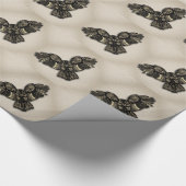 Papier Cadeau Belle Chouette Rustique (Coin)