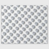 Papier Cadeau Belle Chouette Snowy Serene Dreamy (Plat)