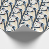 Papier Cadeau Belle collection de chats d'aquarelle moderne mign (Coin)