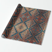 Papier Cadeau Belle collection Perse ancienne Motif moderne (Déroulé)