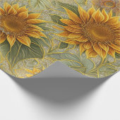 Papier Cadeau Belle collection populaire de tournesol (Coin)