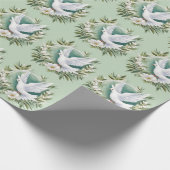 Papier Cadeau Belle colombe blanche (Coin)