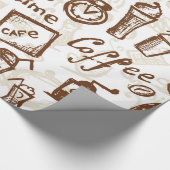 Papier Cadeau Belle conception de café express de café (Coin)