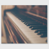 Papier Cadeau Belle conception de piano (Plat)