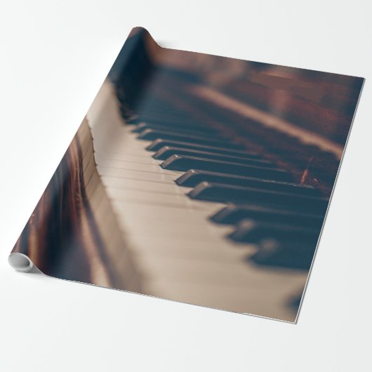 Papier Cadeau Belle conception de piano (Déroulé)