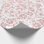 Papier Cadeau Belle conception rose et blanche florale de (Coin)