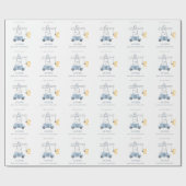 Papier Cadeau Belle Construction Grue Enfants N'Importe Quel Âge (Plat)