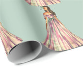 Papier Cadeau Belle de la princesse de boule (Coin rond)